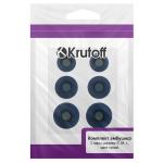 Комплект амбушюр Krutoff для наушников (3 пары, размер S, M, L) синие
