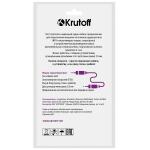 Аудио кабель AUX Krutoff Spring красный 1m (пакет)
