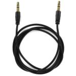 Аудио кабель AUX Krutoff 1m, черный (пакет)