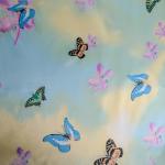 Штора для ванной комнаты Доляна «Бабочки в небе», 165?180 см, полиэстер