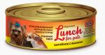 Корм для собак "Lunch for pets" Цыпленок с языком, рубленое мясо (крышка ключ)