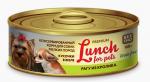 Корм для собак "Lunch for pets" Рагу из кролика, кусочки в желе (крышка ключ)