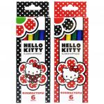 Набор фломастеров ACTION! Hello Kitty, с печатью на корпусе, 6цв., картон с е/п, 2 диз.