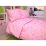 Детский комплект белья  в кроватку Жирафики, цвет розовый 366-3
