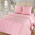 Комплект постельного белья КПБ из поплина Агат (розовый) (ЗТ 10333-3) Люкс.