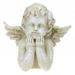 Скульптура-фигура для сада из полистоуна "Ангел задумчивый на животе" 22х21 см (Россия)