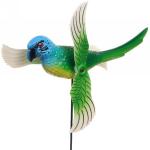 Фигура на спице Попугай 14*40 см с крутящимися крыльями