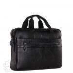 Портфель мужской кожаный 11011 black ZZNick