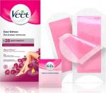 VEET Восковые полоски с аром бархат розы и эфирными маслами c технологией Easy Gel-wax 10 шт.