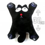 Игрушка плюшевая на присосках "Кот Саймона" (черный)