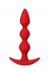 Анальная втулка ToDo by Toyfa Trio, силикон, красная, 16 см, O 3,3 см