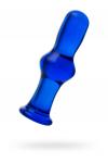 Анальная втулка Sexus Glass, стекло, синяя, 13,5 см, O 4,5 см