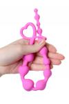 Анальная цепочка ToDo by Toyfa Long Sweety, силикон, розовая, 34 см, O 2,7 см