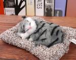 Спящий котенок на коврике с бамбуковым углем M18