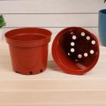 Горшок для рассады, 3 л, d = 19 см, h = 15 см, терракотовый, Greengo
