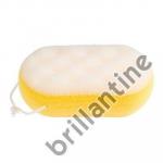 Brillantine Мочалка СПОНЖ ГУБКА желто - белая размер 15*9*5см (201-045)