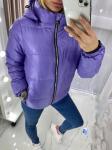 Куртка со съёмным капюшоном фиолет V35