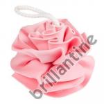 Brillantine Мочалка СПОНЖ ГУБКА ЦВЕТОК розовая размер 11см (201-048)