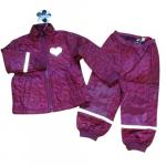 Термо комплект PrettySille(Дания) фиолетовый перфорация сердечки (малыши)