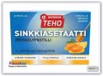 Пастилки с ацетатом цинка для поддержания иммунной системы  Bioteekin Teho Sinkkiasetaatti 24 шт