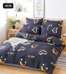 Комплект постельного белья ALANNA Двухцветный на резинке по кругу ALADR070
