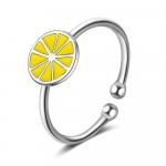 Безразмерное кольцо «Лимон»