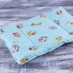 Подушка для новорожденных цвет голубой