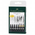 Набор капиллярных ручек Faber-Castell Pitt Artist Pen черные, 8 шт., 0,1/0,3/0,5/0,7/1,5/B/SB/SC, 167137