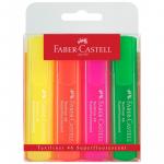 Набор текстовыделителей Faber-Castell 46 Superfluorescent 4 флуоресцентных цв., 1-5 мм, пластик. уп, 154604