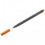 Ручка капиллярная Faber-Castell Grip Finepen оранжевая, 0,4 мм, трехгранная, 151615