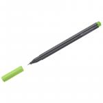 Ручка капиллярная Faber-Castell Grip Finepen светло-зеленая, 0,4 мм, трехгранная, 151666