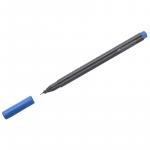 Ручка капиллярная Faber-Castell Grip Finepen синяя, 0,4 мм, трехгранная, 151651