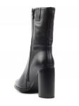 2A282-05B-1 BLACK Полусапоги женские (натуральная кожа, байка)