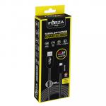 FORZA Кабель для зарядки Micro-USB, Армированный, с LED подсветкой, 1м, 2.4А, Быстрая зарядка QC3.0