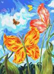 "Бабочки" живопись на холсте 30*40см