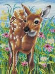 "В цветении дивных трав" Рисунок на канве 40х50см