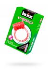 Виброкольцо LUXE VIBRO Поцелуй стриптизерши + презерватив, 1 шт, 18 см