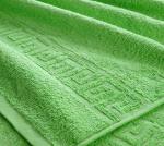 Махровое гладкокрашенное полотенце 50*90 см (Классический зеленый)