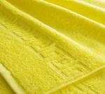 Махровое гладкокрашенное полотенце 70*140 см (Лимонный)