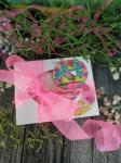 Натуральное мыло "Розалия" в подарочной упаковке с открыткой
