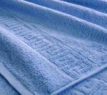 Махровое гладкокрашенное полотенце 50*90 см (Голубой)