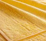 Махровое гладкокрашенное полотенце 50*90 см (Желтый)