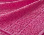 Махровое гладкокрашенное полотенце 50*90 см (Розовый)
