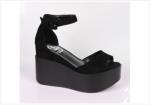 MM065-01-1А черный (Т/Иск.кожа) Туфли летние открытые женские