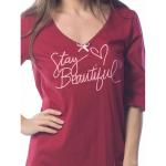 *Ночная сорочка Stay beautiful КС1366П13 бордовая