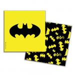 Салфетки Бэтмен желтые, 33*33 см, 12 шт. #1502-4552