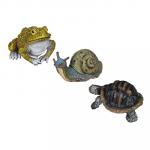 INBLOOM Фигура садовая Улитка,  лягушка,  черепаха,  h7-9 см,  полистоун