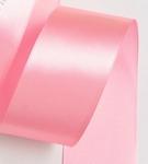 Лента атласная однотонная розовая 50 мм