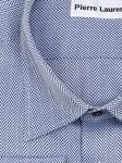 1623СTBS Хлопковая синяя мужская рубашка больших размеров