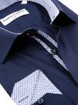 0216TESF Приталенная мужская рубашка с длинным рукавом Elegance Slim Fit